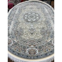 Иранский ковер Shahname 1500 031 Серый овал